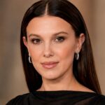 Celebrity biography visual for Millie Bobby Brown Age, husband, daughter, and movie career.